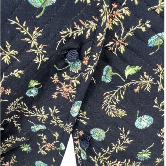 NWT Liz Claiborne Studio Floral Quilted Vest | Small - Picture 8 of 12